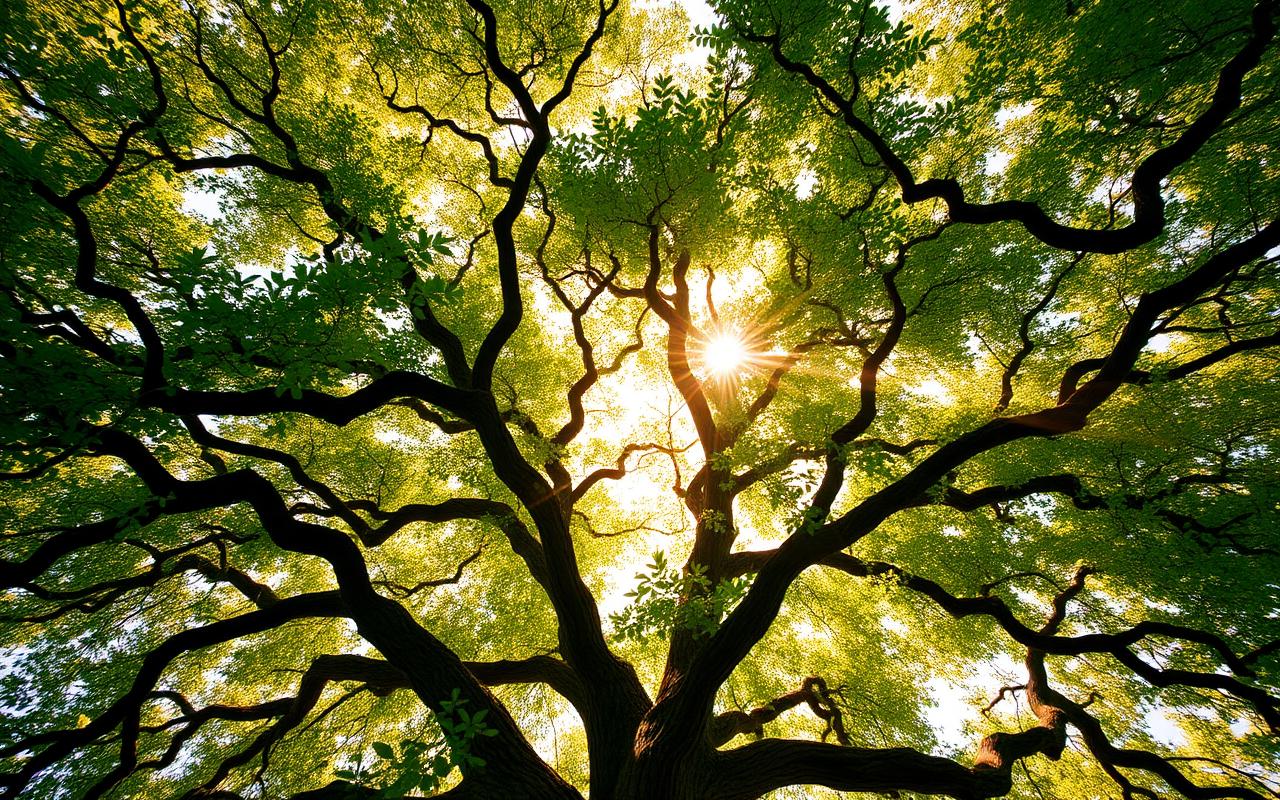 Mature Coast Live Oak canopy